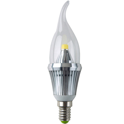 alumínio 6063 E14 Base 85 - 265V AC 4W LED vela lâmpadas 50 * H110 mm