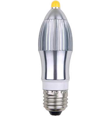 Alta potência 7W E14 / E27, 85-265 V AC COB LED Candle Light Bulbs 3 anos de garantia