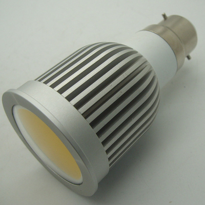 Professional 5W B22 45 / 60 graus 2700 - 7000K COB LED luz com cor branca quente